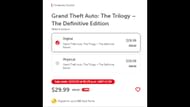 Definitive Edition's Cyber Monday Deal price (Image via nintendo.com)